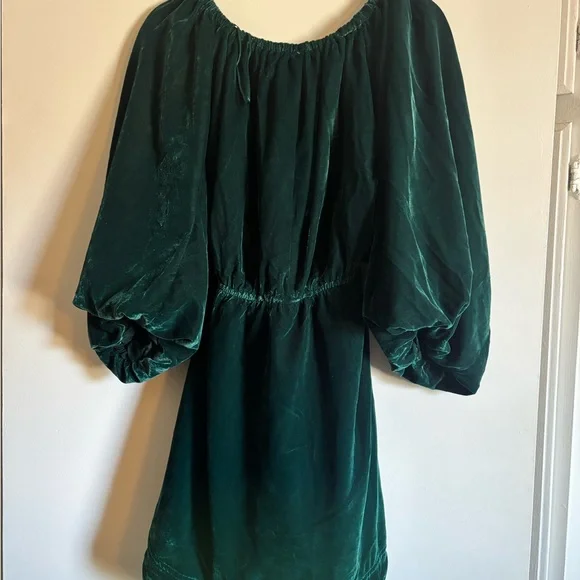 Free People Portia Velvet Mini Dress emerald green
Size s - Picture 4 of 7